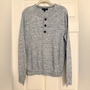 Banana Republic Light Blue Heather Knit Sweater